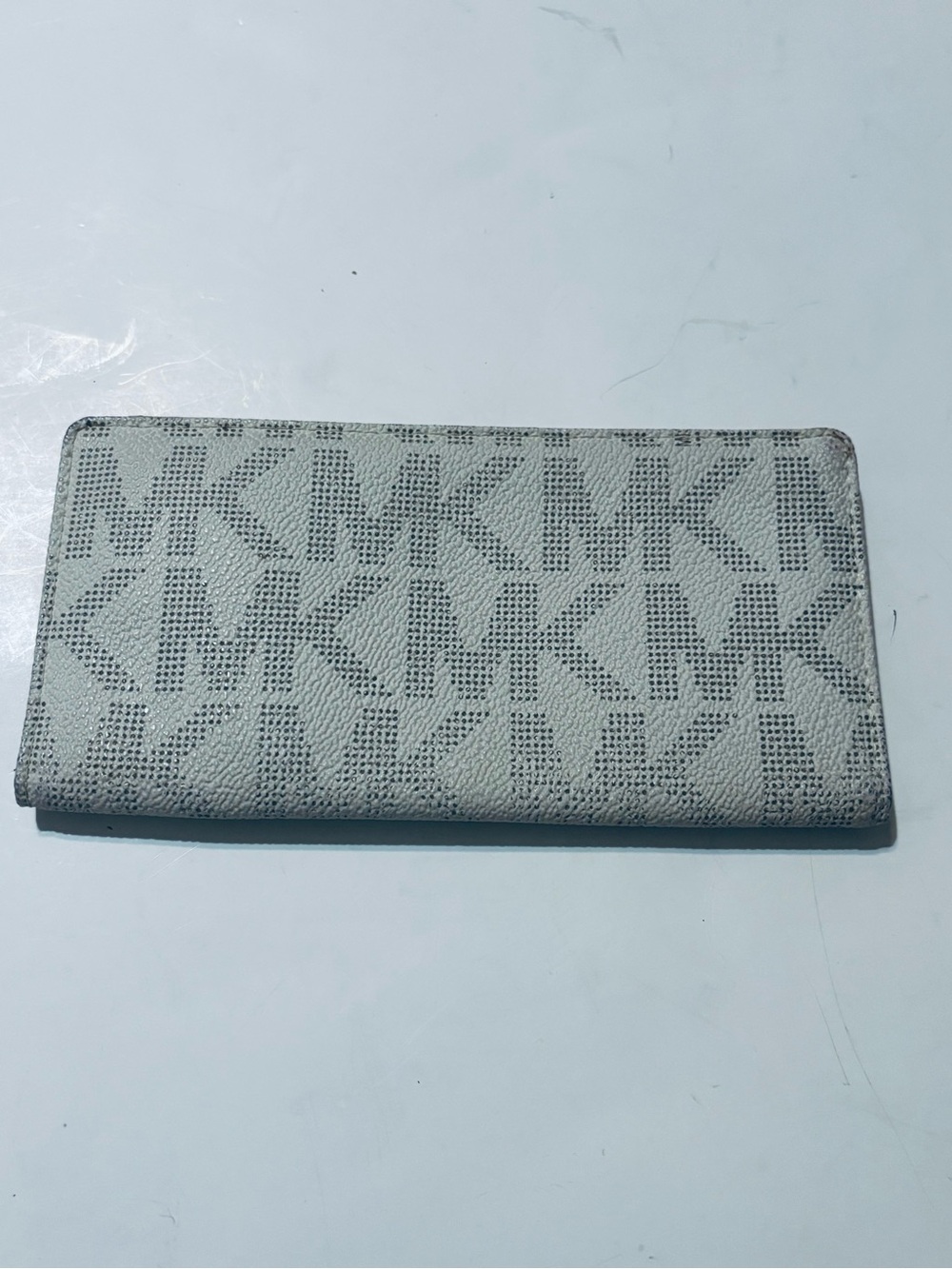 Michael Kors Light Gray/Charcoal Logo Card Case
